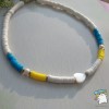 Намисто чокер каучукові намистини Серце України. Ручна робота. Авторський дизайн